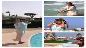 ليلى علوي تستمتع بإجازتها على أنغام "هرمون السعادة" لتامر حسني