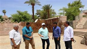 لا مساس بالمواقع الأثرية.. محافظ أسوان يتفقد أعمال التطوير والتجميل - صور