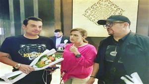 صورة.. سيمون وهشام عباس وإيهاب توفيق من كواليس الاستعداد لحفل "كاسيت 90"