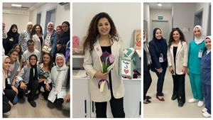 رحمة أحمد فرج تزور بطلات مستشفى "بهية" في الشيخ زايد 