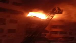 كتلة نار في حمام الورشة.. حي الجمرك يكشف سبب حريق عقار المنشية بالإسكندرية- صور