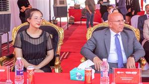 وضع حجر أساس مصنع للمنسوجات الخضراء والملابس الصديقة للبيئة بالسخنة