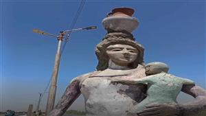 "أبو شنب وفلاحة ببلاص ورضيع منتفخ".. 3 تماثيل مشوهة في المنيا تثير الجدل- صور