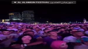 "راحل معايا الليل".. هلا رشدي تغني مع الشاعري في حفل العلمين الجديدة (صور)