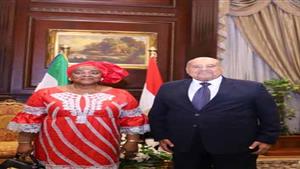 رئيس مجلس الشيوخ يستقبل نظيرته بدولة غينيا الاستوائية