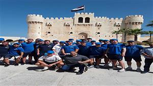 صور.. وصول فريق زينيت الروسي لكرة القدم إلى قلعة قايتباي في الإسكندرية