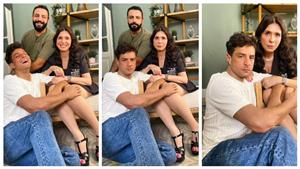 أحمد الفيشاوي بدون "تاتوهات" في أحدث ظهور مع الراقصة دينا