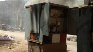 "خرج عن الخدمة".. تفاصيل اشتعال محول كهرباء في منشأة القناطر