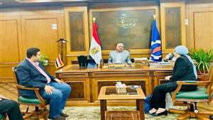 محافظ السويس يستقبل مستشارة وزير التعليم ومسؤولي المدارس المصرية اليابانية