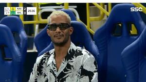   كيف علق مدحت شلبي على ظهور محمد رمضان في كلاسيكو النصر وأهلي جدة؟