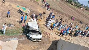 7 مصابين في انقلاب ميكروباص قبل نفق أطفيح