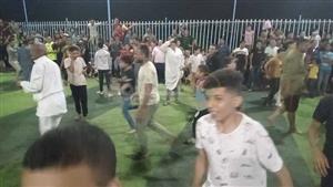 سطلانة وجلاليب وسجائر في مباراة كرة قدم بكفر الشيخ.. ما القصة؟ (صور)