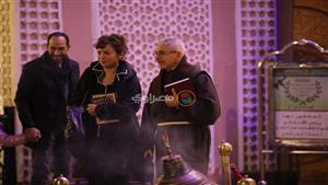 بالصور- ساندرا نشأت في أحدث ظهور بعزاء والدة لطيفة 