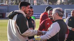 كواليس زيارة محمد شريف للنادي الأهلي (صور)