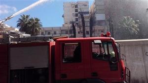 اندلاع حريق داخل جراج التوحيد والنور بالمهندسين