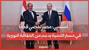السيسي: مصر تمضي قدما في مسار التنمية بدعم من الطاقة النووية