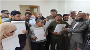 تسليم 14 عقد عمل بإحدى الشركات لذوي الهمم في البحيرة 