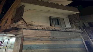 بلكونة تسقط من الطابق الخامس في عمارة سكنية بالمنصورة