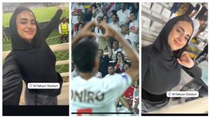 10 صور من احتفال حسام عبد المجيد وخطيبته في ملعب مباراة الزمالك وبيراميدز