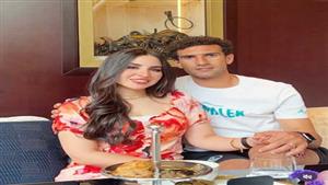 6 صور لزوجة محمد عواد على شاطيء البحر في المصيف