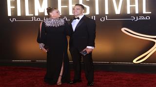   أول ظهور لـ بشرى وزوجها بعد شائعة انفصالهما بمهرجان الجونة (صور)