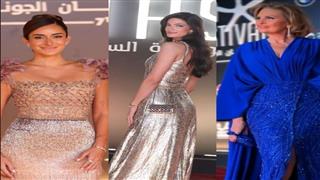 80 صورة| براقة وأنيقة.. استوحي إطلالتك من أبرز 10 فساتين خطفت الأنظار في مهرجان الجونة السينمائي 