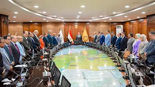 وقفة حداد في جامعة بني سويف على أرواح شهداء الجلالة