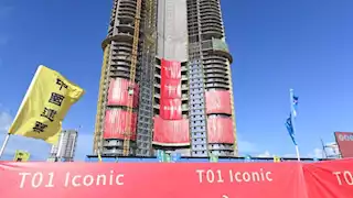 ملحمة هندسية.. تفاصيل الهيكل الخرسانى لأطول برج على ساحل البحر المتوسط