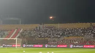 "أبطال أفريقيا".. جماهير الزمالك توجه رسالة للاعبين من ملعب مباراة البنك الأهلي