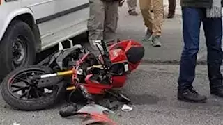 مصرع مدرس وزوجته في تصادم ميكروباص وموتوسيكل بالمنيا