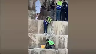 نشرة التوك شو| واقعة أعمال التكسير بحجارة الهرم وقانون الإيجار القديم