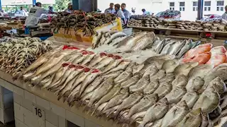 انخفاض الكابوريا.. أسعار السمك والمأكولات البحرية في سوق العبور اليوم