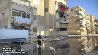 الشوارع غرقت.. كسر ماسورة مياه في حي الزهور ببورسعيد- صور