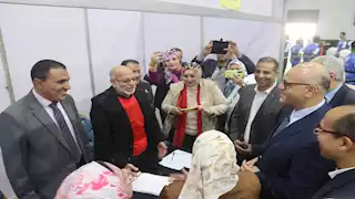 يوفر 5 آلاف فرصة عمل.. محافظ القليوبية يفتتح الملتقى التوظيفي في بنها -صور