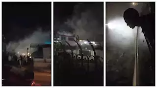 حريق محدود في كافيه تحت الإنشاء على كورنيش الإسكندرية