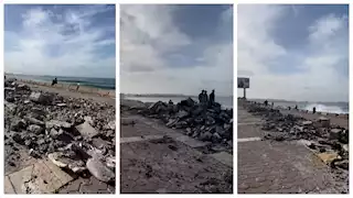 بعد إثارته للجدل.. أول تعليق رسمي على هدم سور كورنيش الإسكندرية (فيديو وصور)