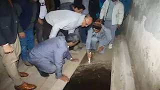 هبوط أرضي يهدد أحد العقارات في قليوب.. والمحافظ يوجه بالإخلاء الفوري (صور)