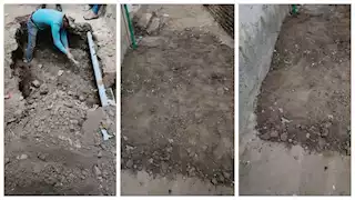 محافظة القليوبية تعلن الانتهاء من ردم الانهيار الأرضي بقرية العلوة (صور)