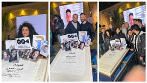 بالصور.. صناع فيلم "عيسى" يحتفلون ببدء تصويره بحضور خالد الصاوي ورنا رئيس