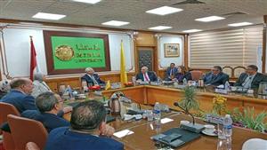 رئيس جامعة المنيا يستقبل وفد الهيئة القومية لضمان جودة التعليم 