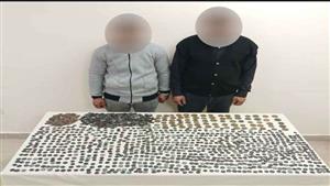 ضبط 1400 قطعة عملة أثرية في الجيزة