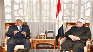 جمعة والزملوط يناقشان خطة الدعوة وشئون القرآن لمحافظة الوادي الجديد