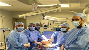 فريق طبي يستأصل قطع جزئي بكبد مريض في كفر الشيخ