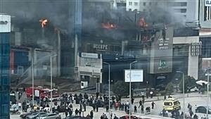 حريق بمول تجاري في التجمع الخامس.. والحماية المدنية تسيطر عليه