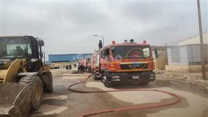 بالصور- حريق هائل يلتهم مصنع أخشاب في بني سويف 