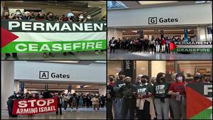 "خطوة تصعيدية".. محتجون يتظاهرون داخل مطار سان فرانسيسكو للمطالبة بوقف تصدير السلاح لإسرائيل