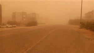 بالصور.. العاصفة الترابية تغلق الملاحة الجوية والنهرية بأسوان