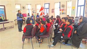 "صرف صحي الإسكندرية" ينظم ندوات توعية لطلاب مدارس برج العرب- صور