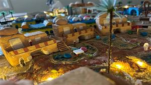 قرية سياحية على الطراز النوبي.. مجسم من تصميم طلاب الجامعة اليابانية بالإسكندرية- صور