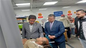 رئيس جامعة بنها يتفقد الخدمة الطبية بالمستشفى الجامعي (صور)
